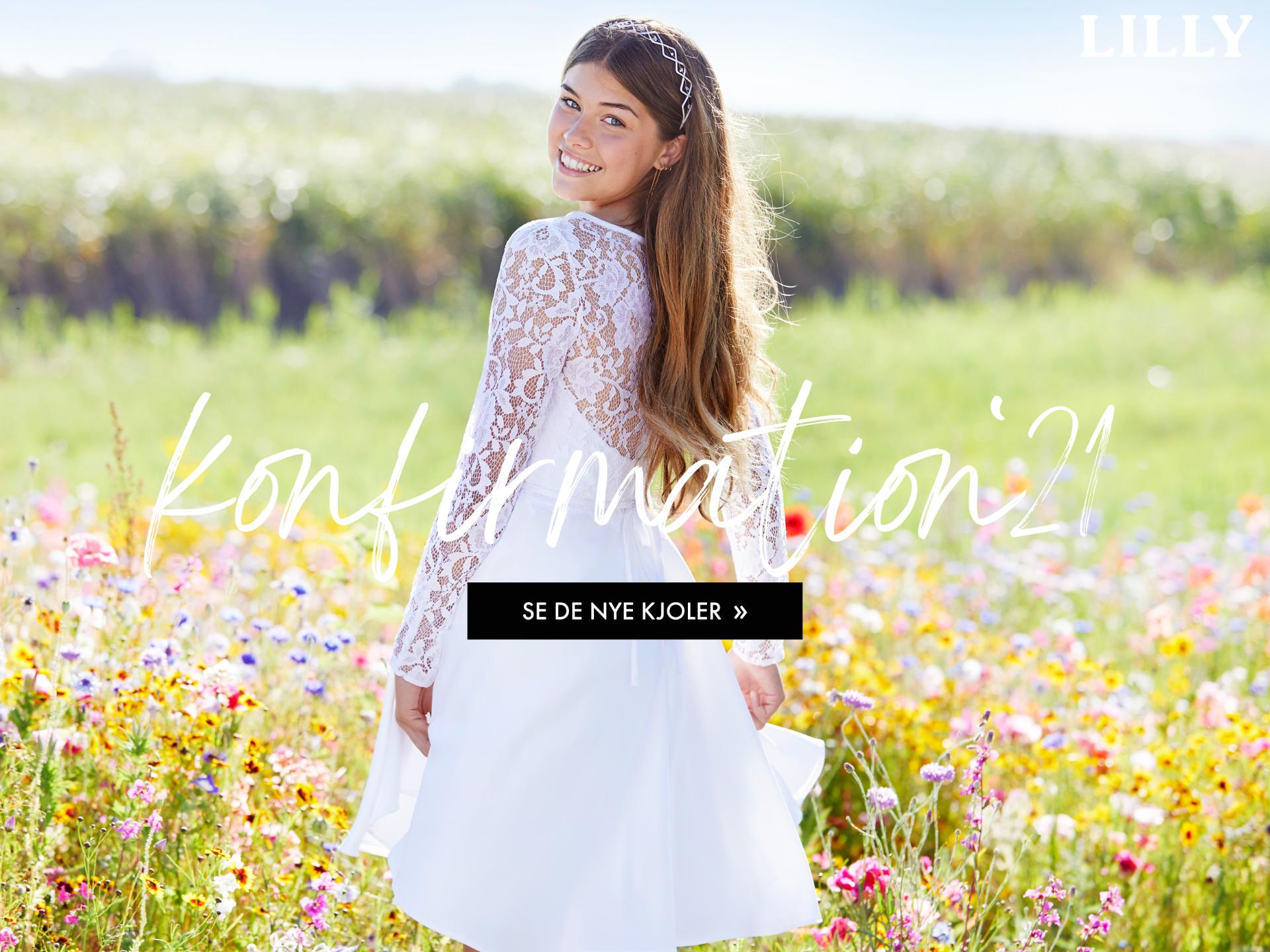Se de nye smukke LILLY konfirmationskjoler
